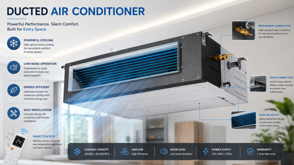 duct type ac unit duct ac for large building ducting unit ducting ac supplier in Pakistan ducting work provider