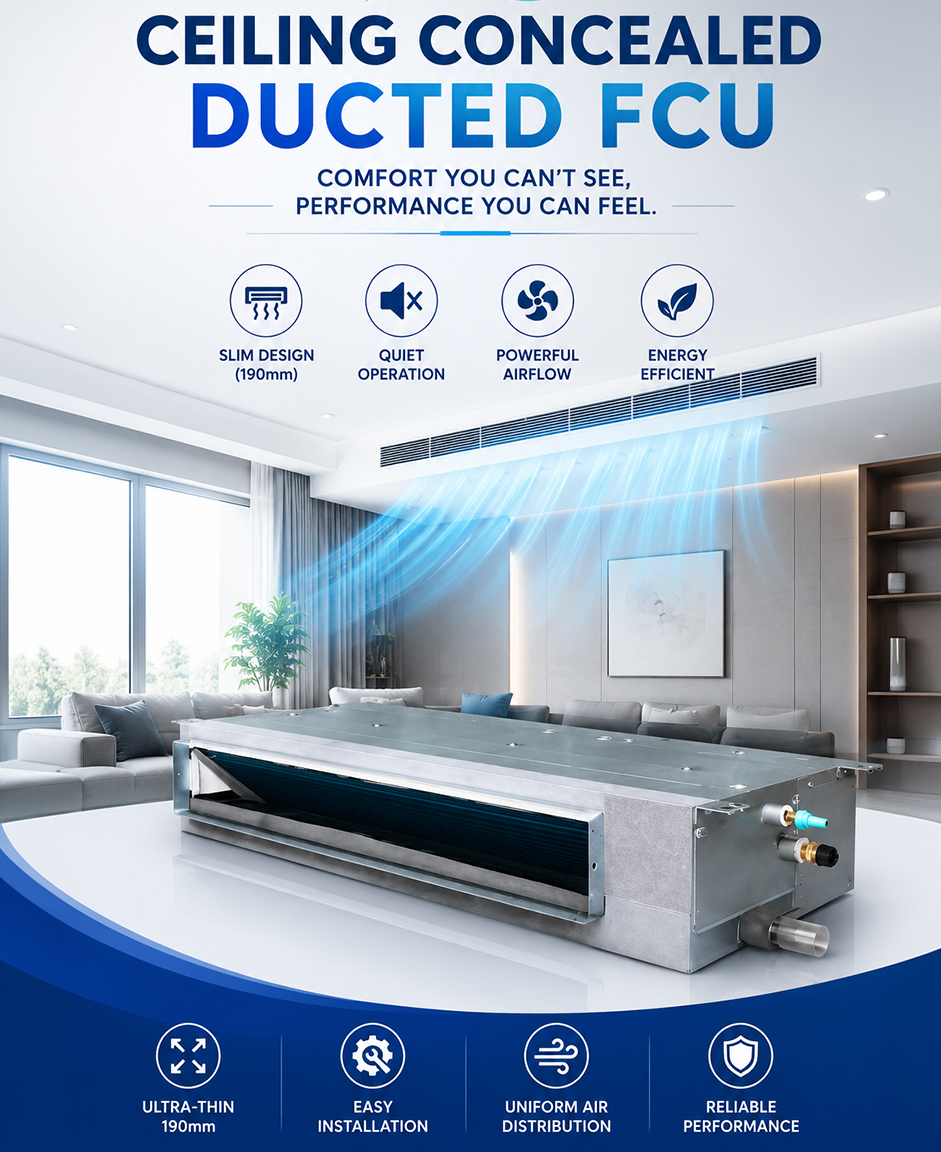 EUROKLIMAT PRODUCTS 6 Ceiling Concealed Ducted FCU