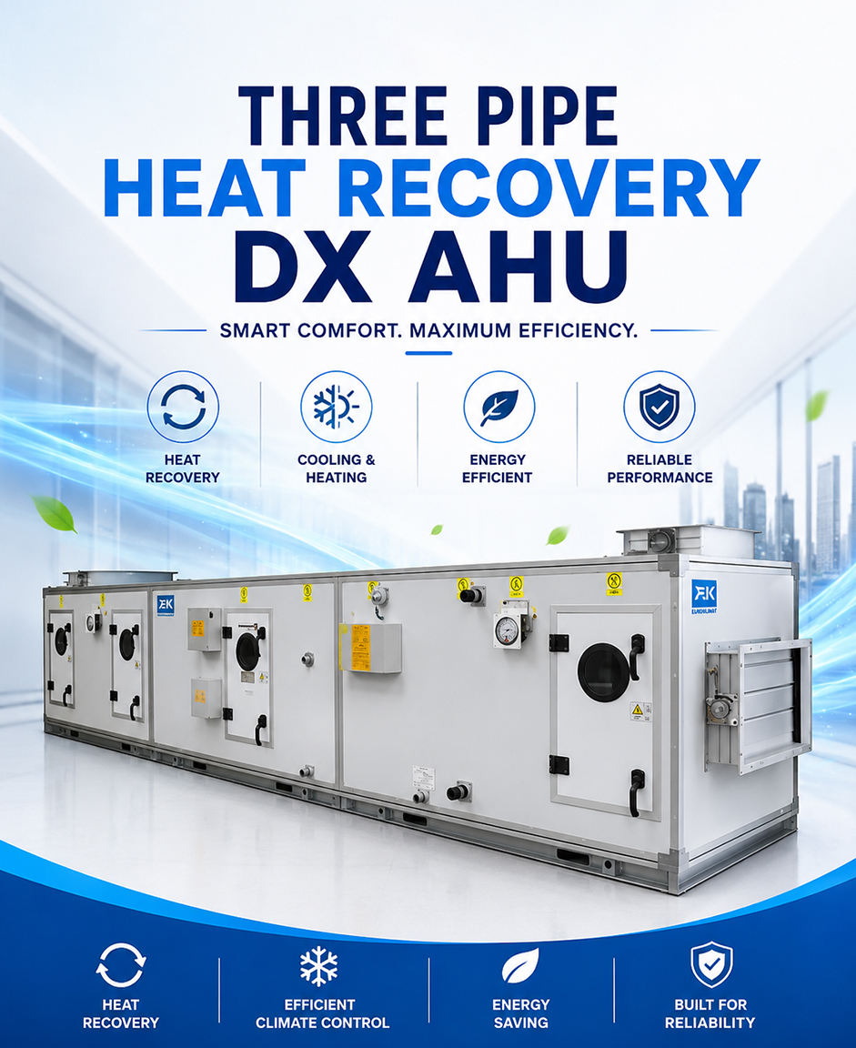EUROKLIMAT PRODUCTS 12 Three Pipe Heat Recovery DX AHU