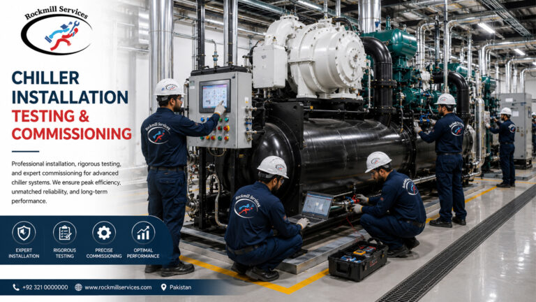 Chiller Installation Chiller Testing & Commissioning Chiller Maintenance chiller supply & installation Chiller