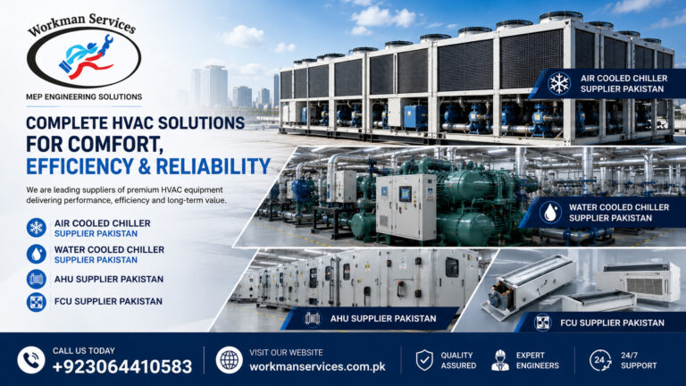 AHU Supplier Pakistan FCU Supplier Pakistan AHU Installation Pakistan FCU Installation Pakistan HVAC Ducting & Ventilation Services
