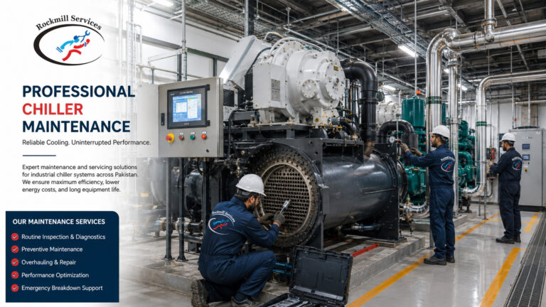 Chiller Maintenance Pakistan Chiller Maintenance & Overhauling Chiller Supply & Installation Chiller Replacement & Upgradation Chiller Supply